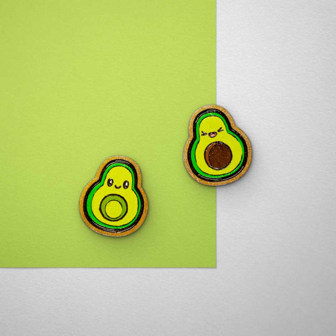 Boucles d'oreilles Avocado