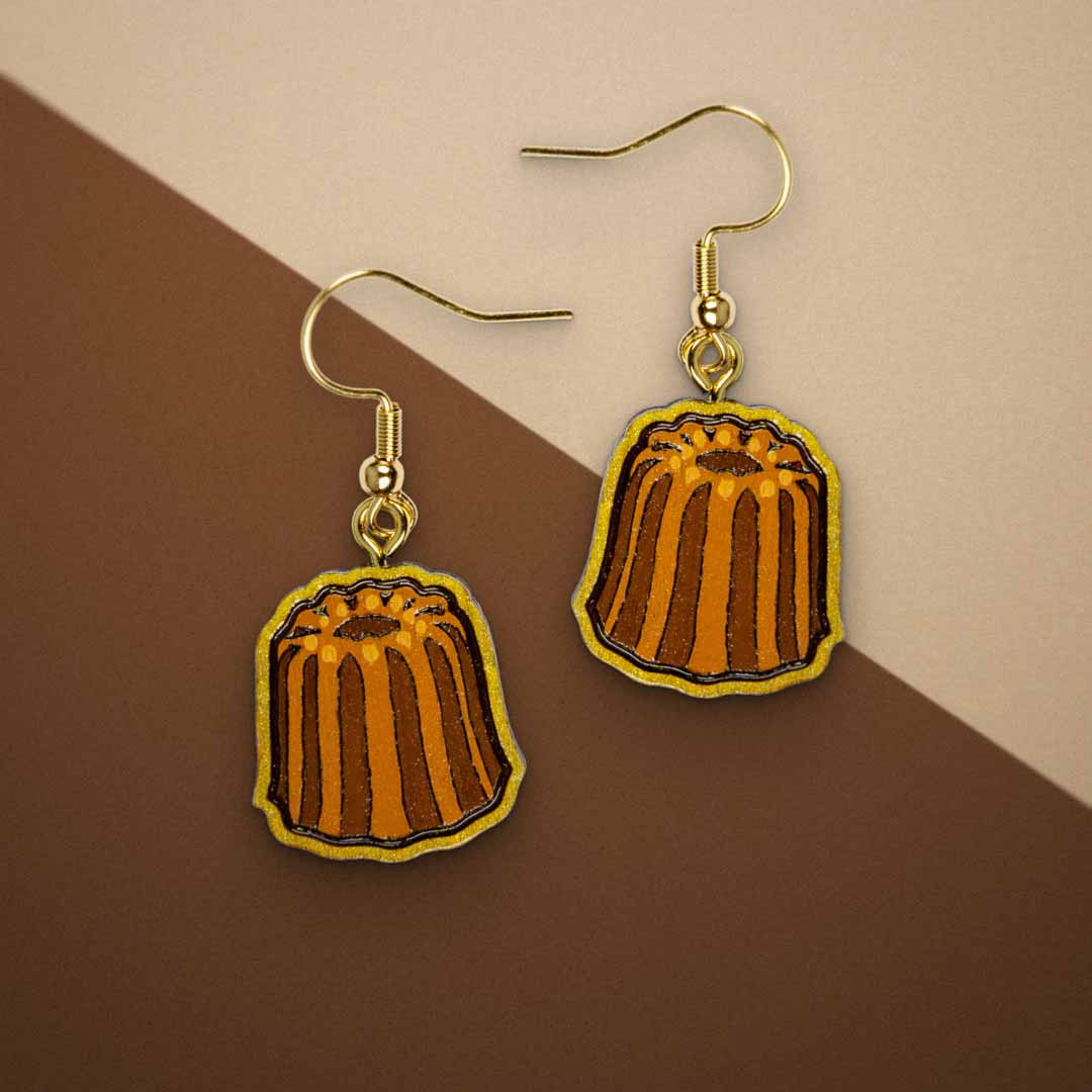 Boucles d'oreilles Cannelé