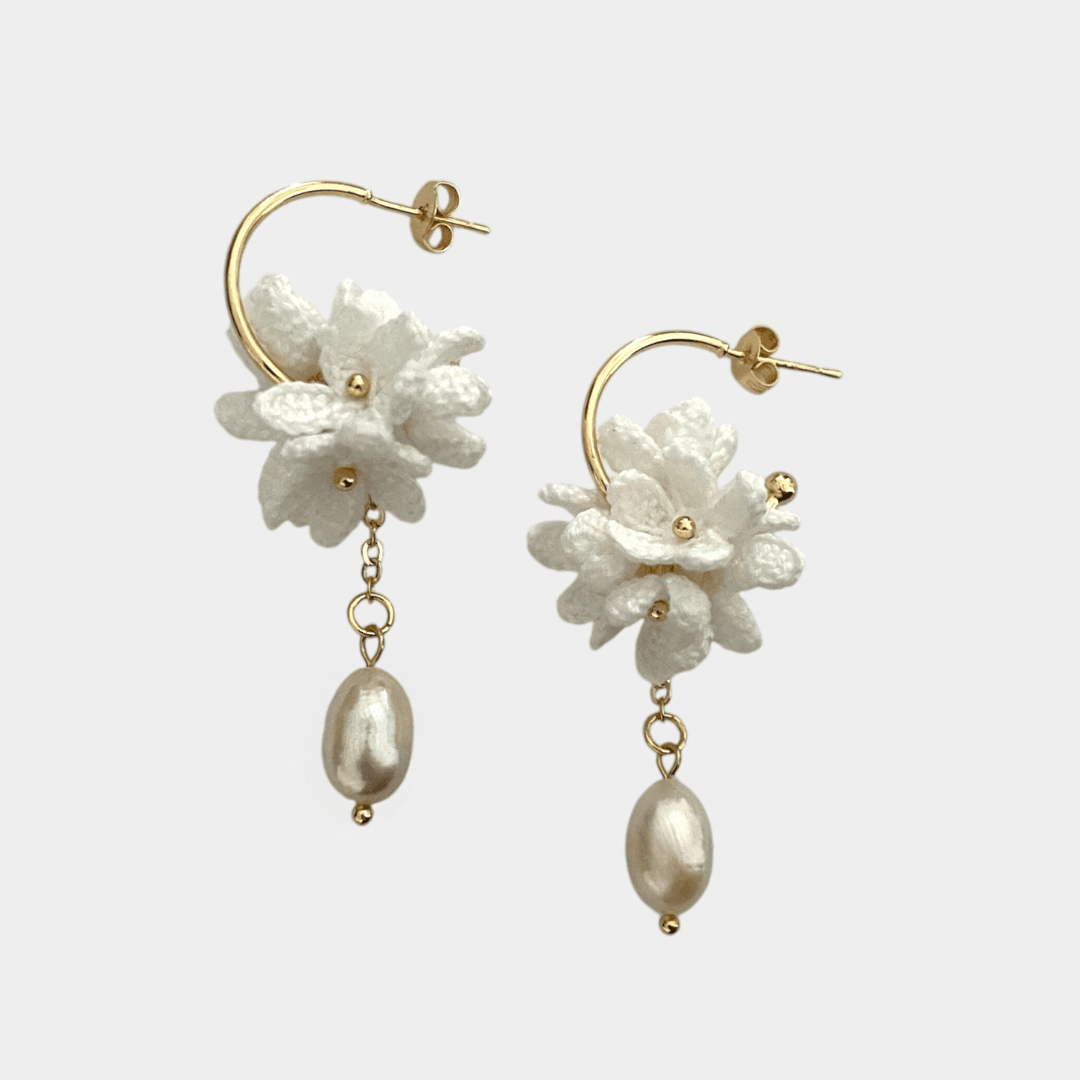 Boucles d’oreilles Jasmin – Perles de culture