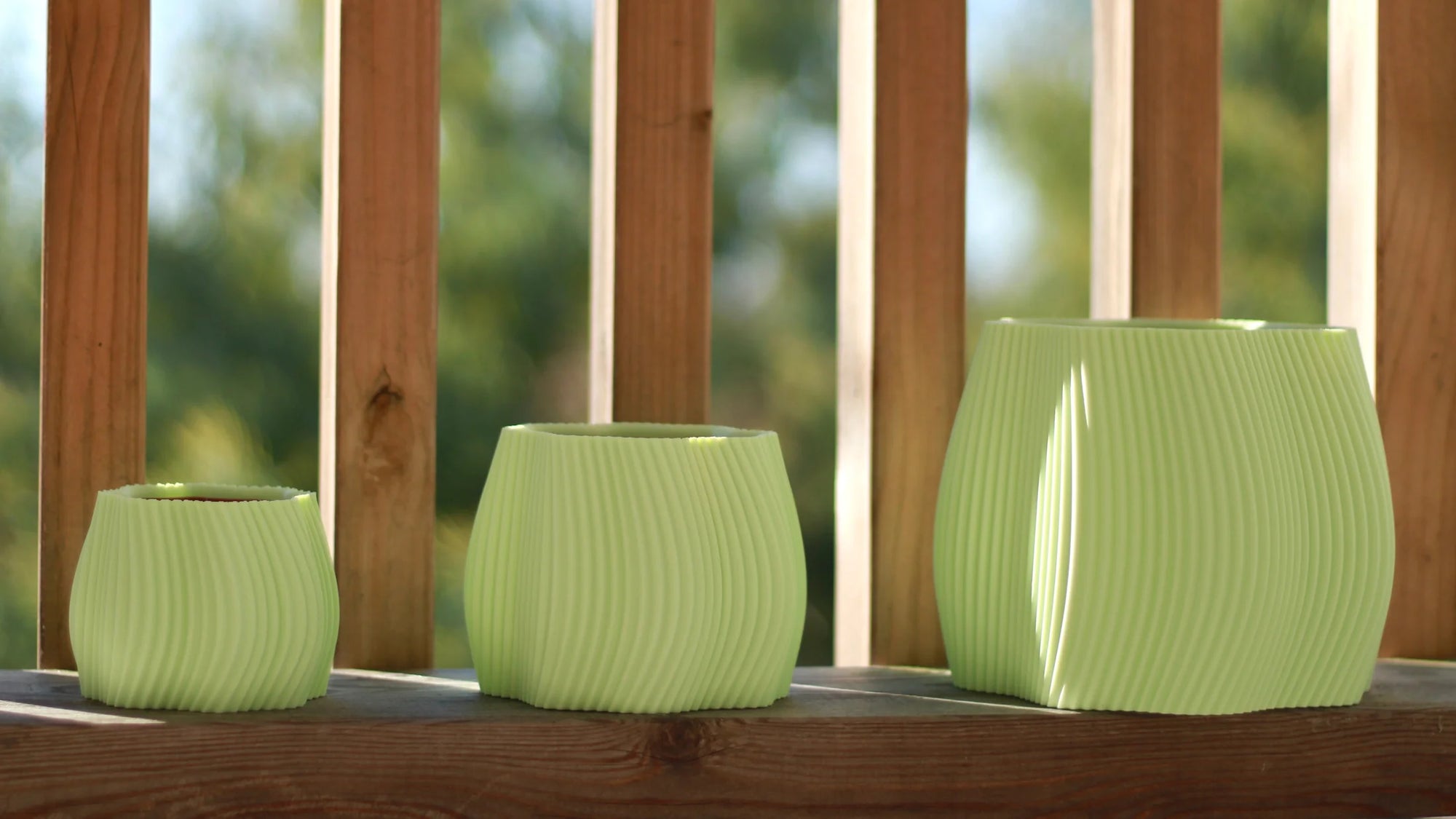 Cache-pot Ondra - Vert menthe