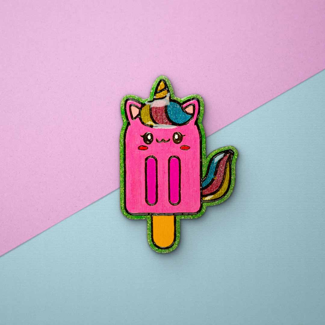 Pin's - Magnet Glace Licorne