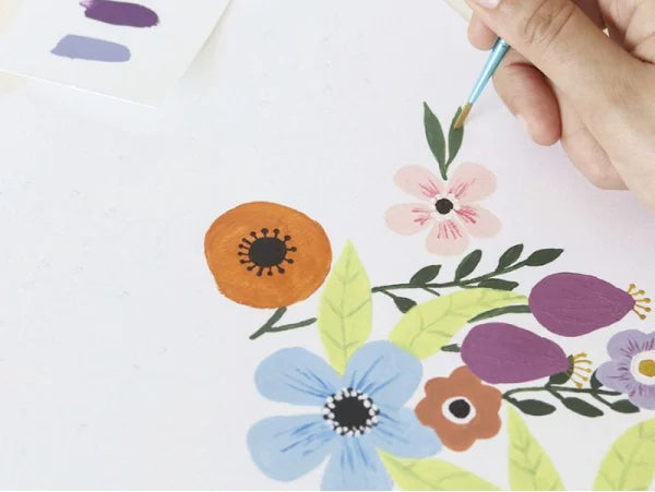 Paint by Number Kit - Flowers