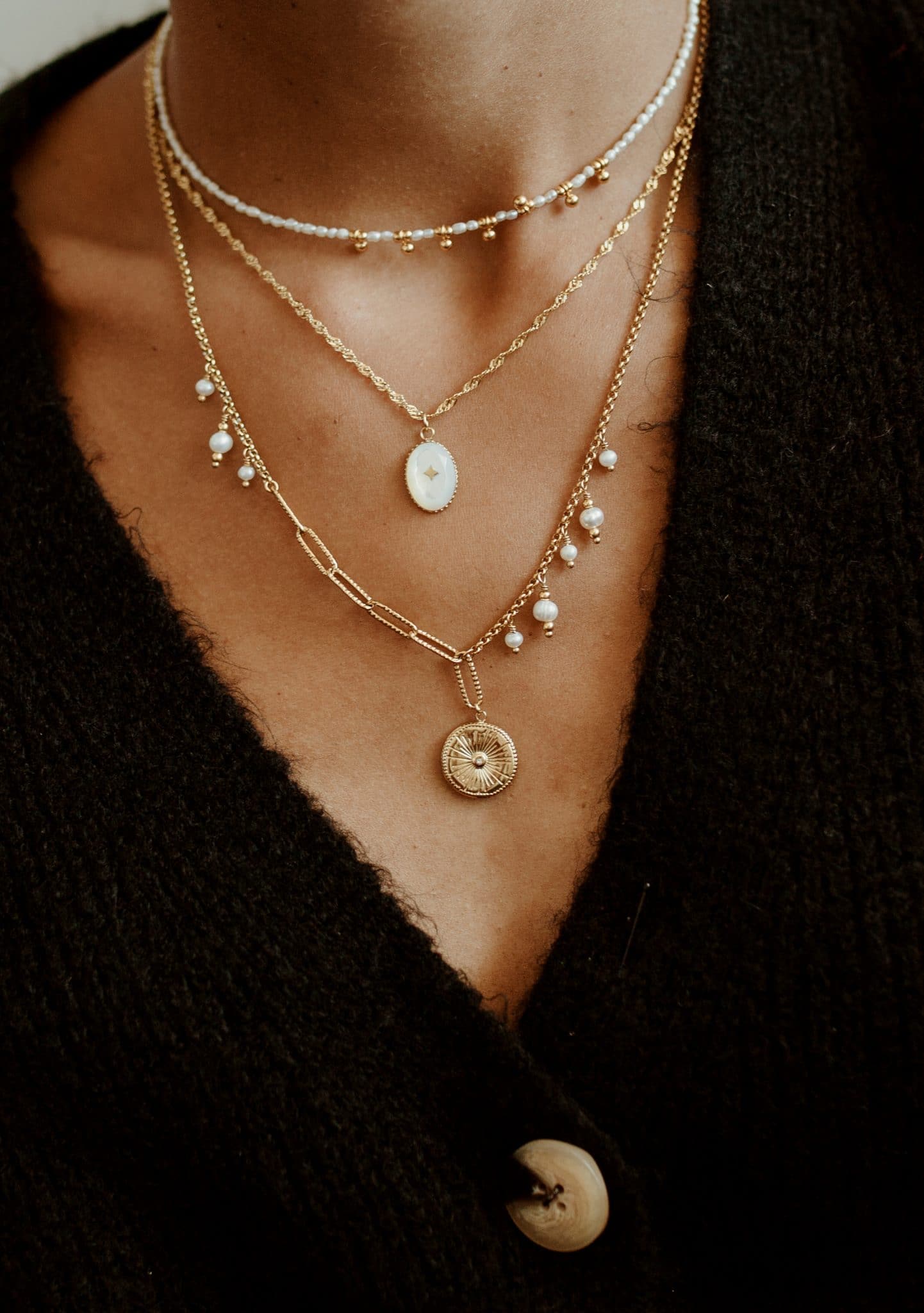 Collier Solal - Perles d'eau douce