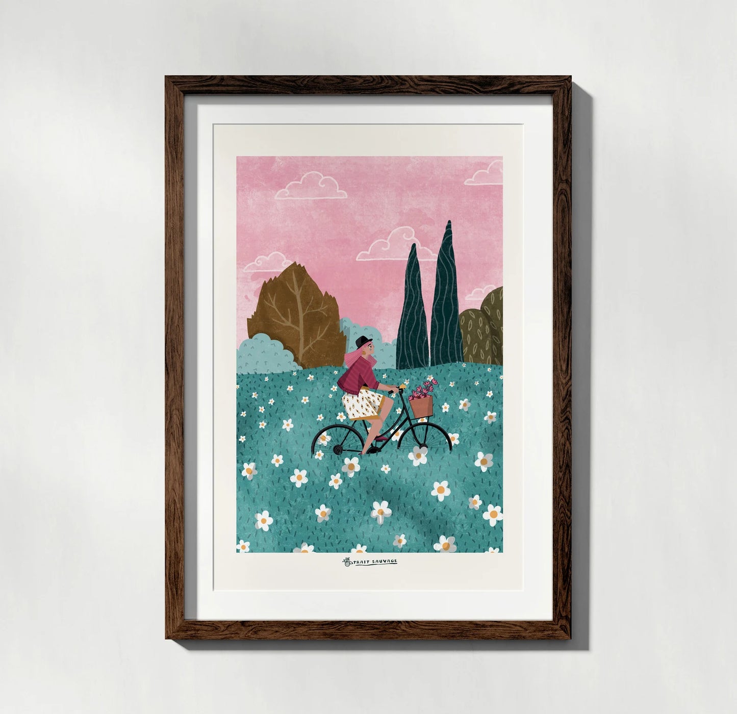Poster À bicyclette A4