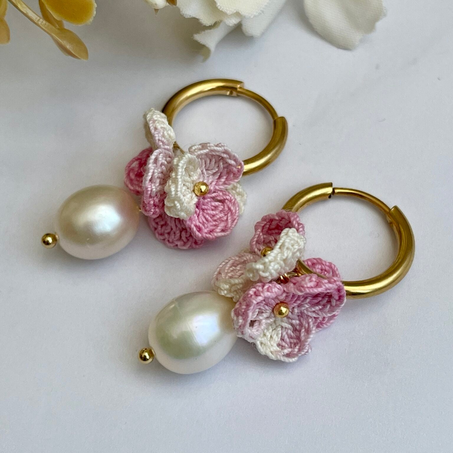 Boucles d’oreilles Arëli – Perles de culture