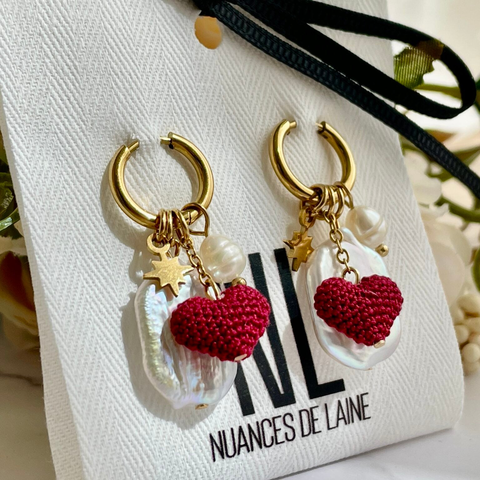 Boucles d’oreilles Mova – 4 charms interchangeables