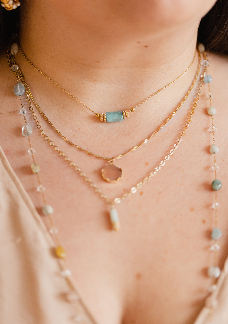 Ras de cou Layla - Amazonite