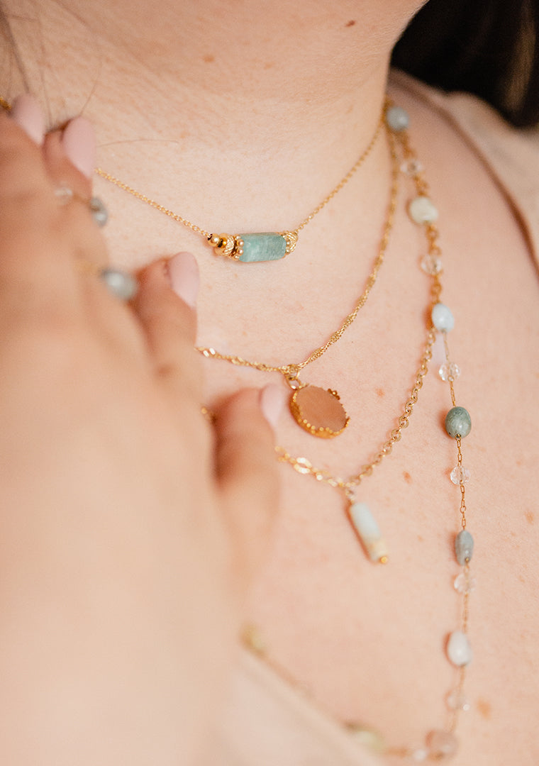 Ras de cou Layla - Amazonite