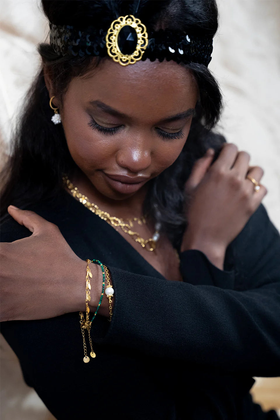 Bracelet Osiris - Perle d’eau douce blanche