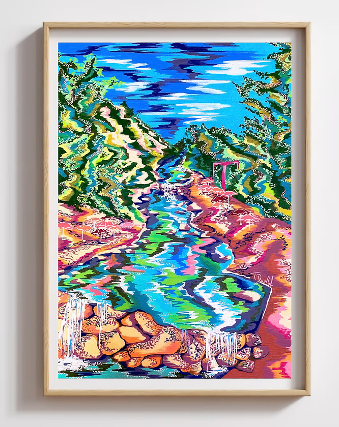 Affiche 'Rivière d'Ourika'