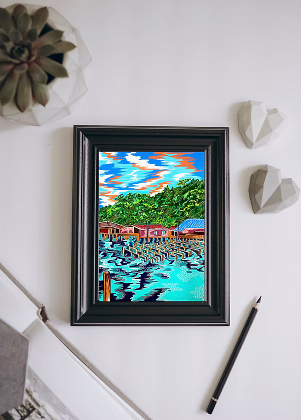 Affiche 'Fishing Village'