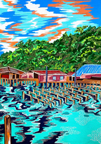 Affiche 'Fishing Village'