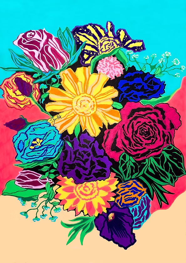 Affiche 'Fleur 1'