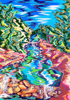 Affiche 'Rivière d'Ourika'