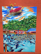 Affiche 'Fishing Village'