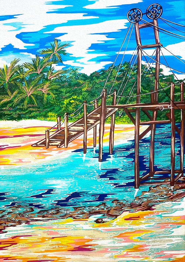 Affiche 'Bridge Beach'