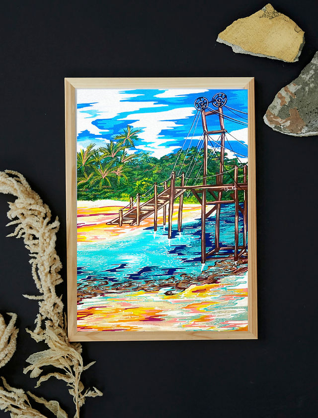 Affiche 'Bridge Beach'