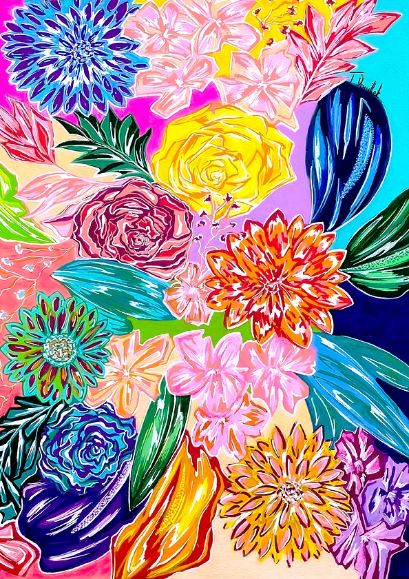 Affiche 'Fleur 2'