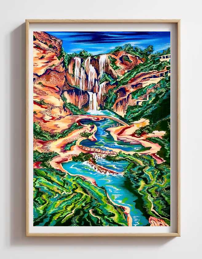 Affiche 'Cascade d'Ouzoud'