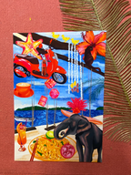 Affiche Patchwork de la Thaïlande