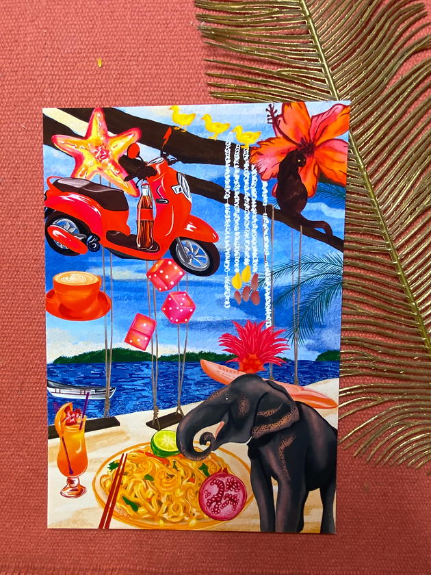 Affiche Patchwork de la Thaïlande