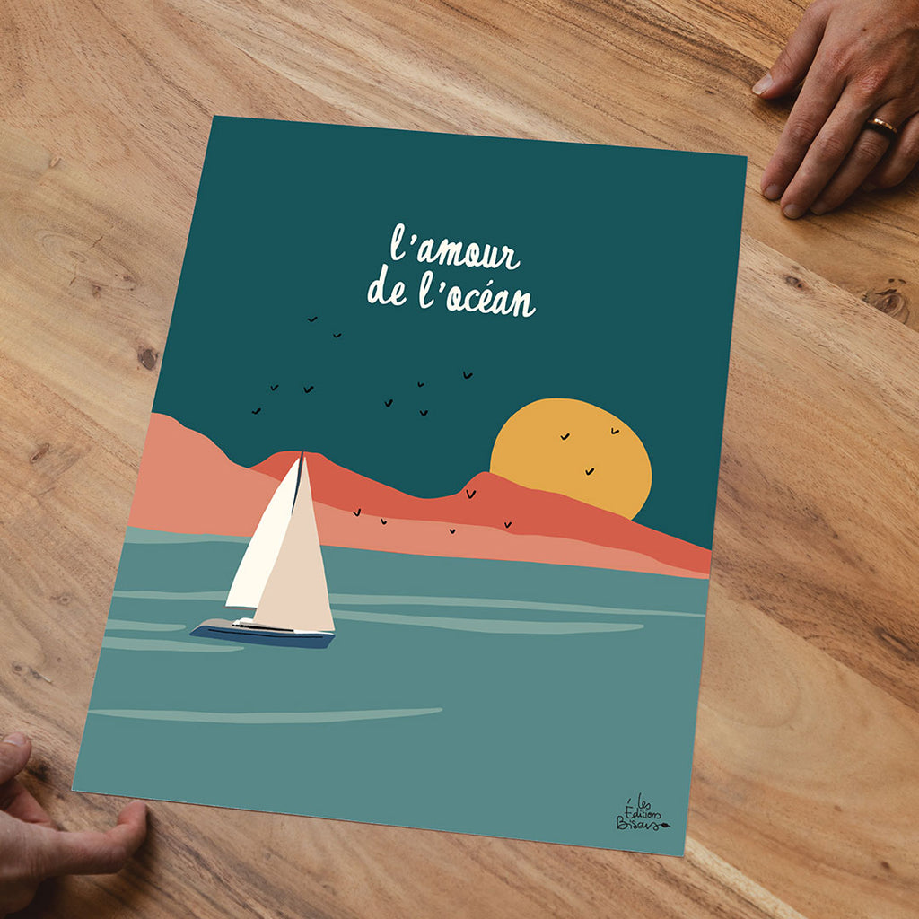 Affiche L'amour de l'océan
