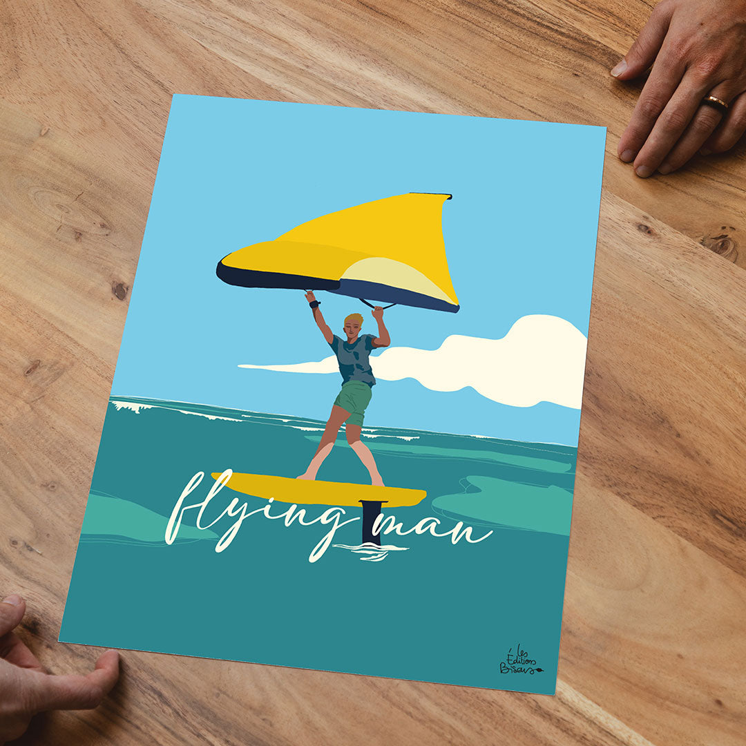 Affiche Flying man