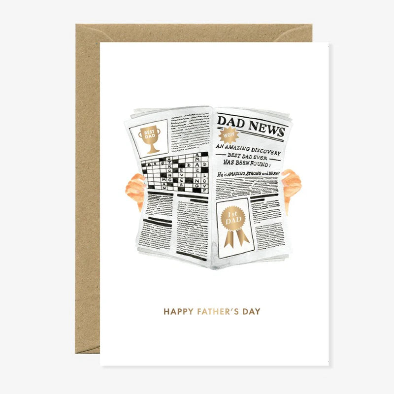 Carte - Fête des pères - Newspaper