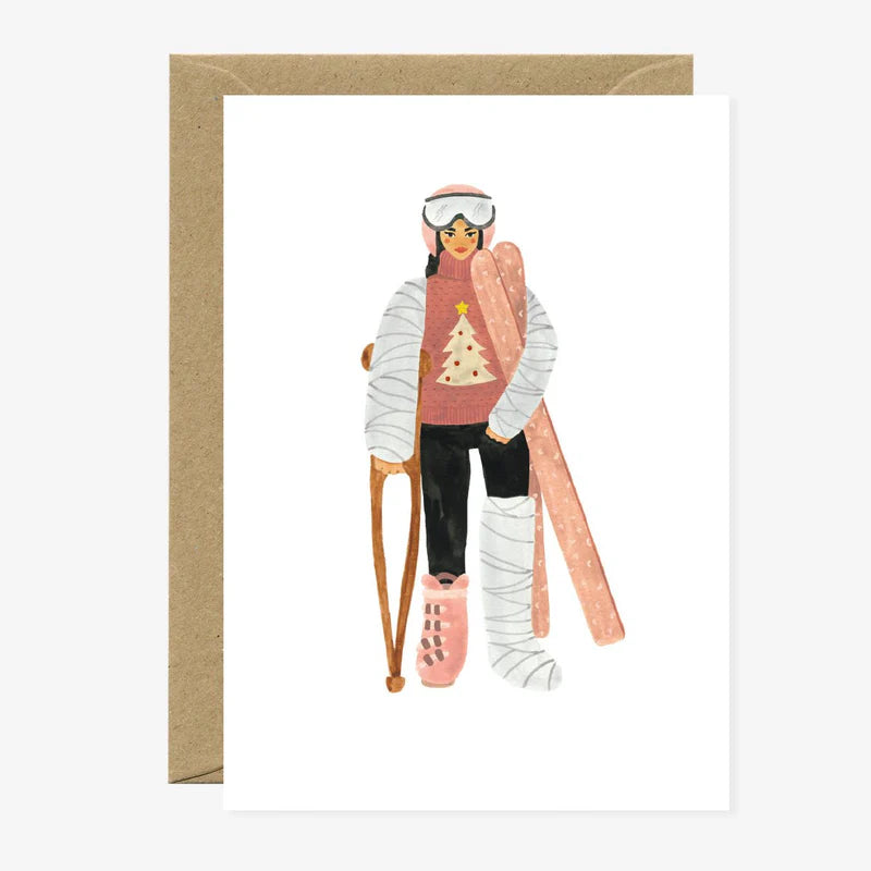 Carte- Ski Fail Woman