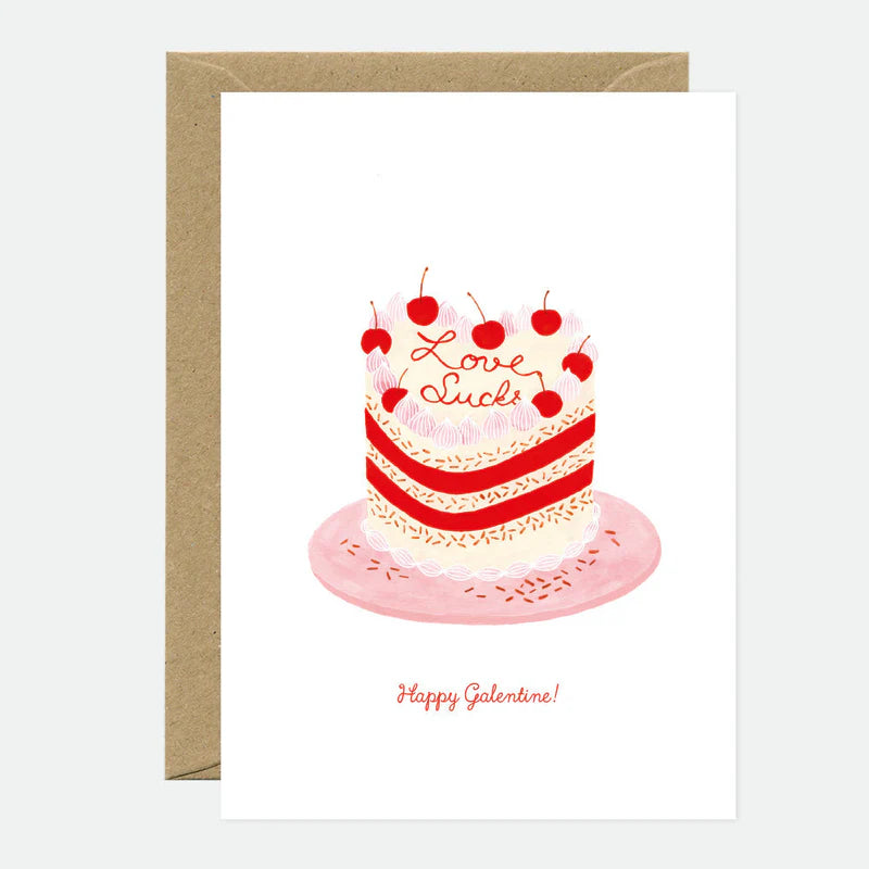 Carte - Love Sucks Cake