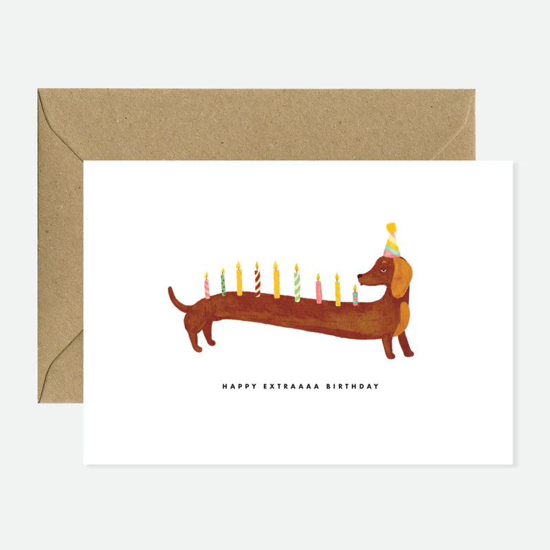 Carte - Dachshunds Extra Birthday