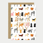Carte - Birthday dogs pattern