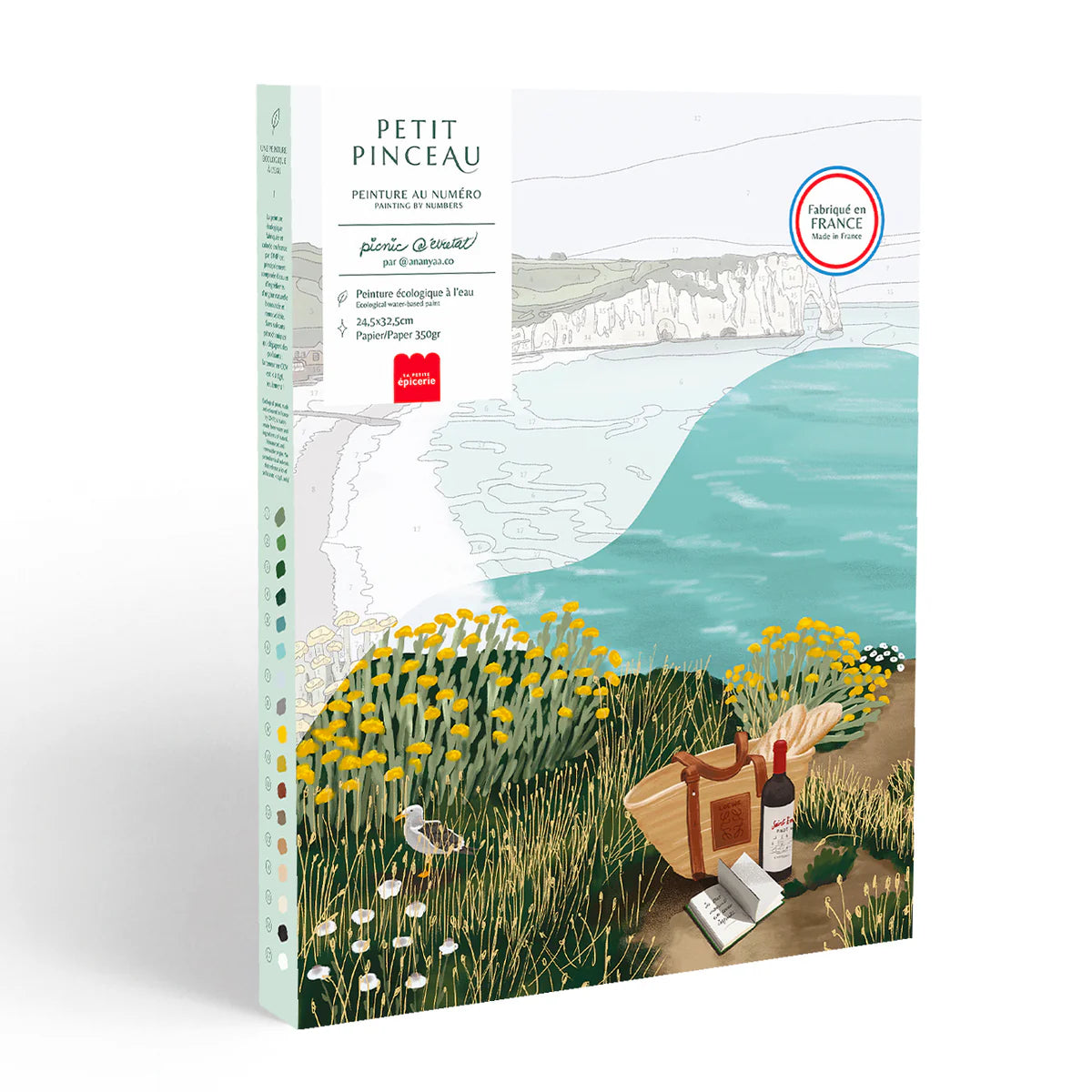 Kit peinture au numéro - Picnic Étretat