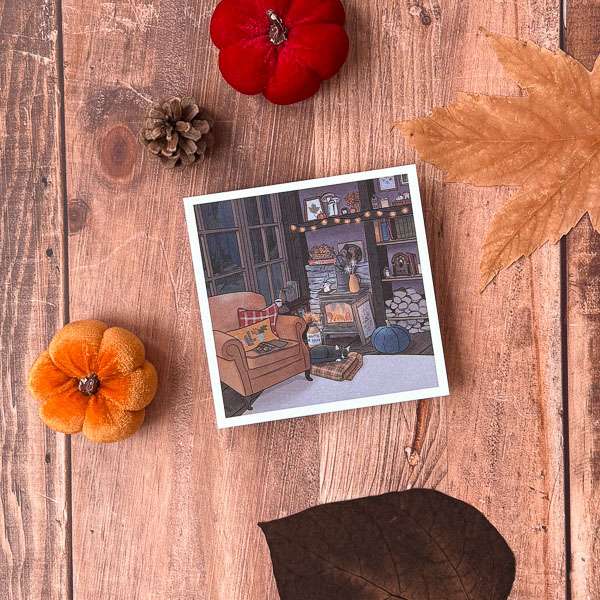 Affiche Séjour cosy Automne