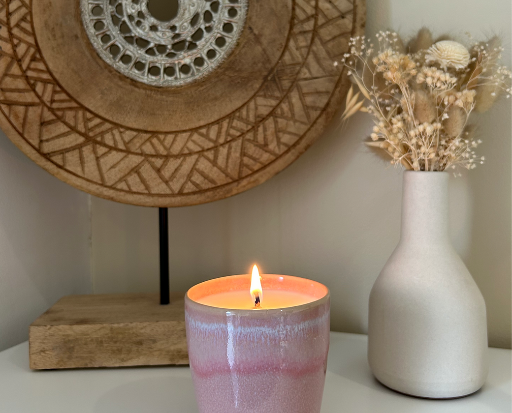 Bougie Cocoon Rose