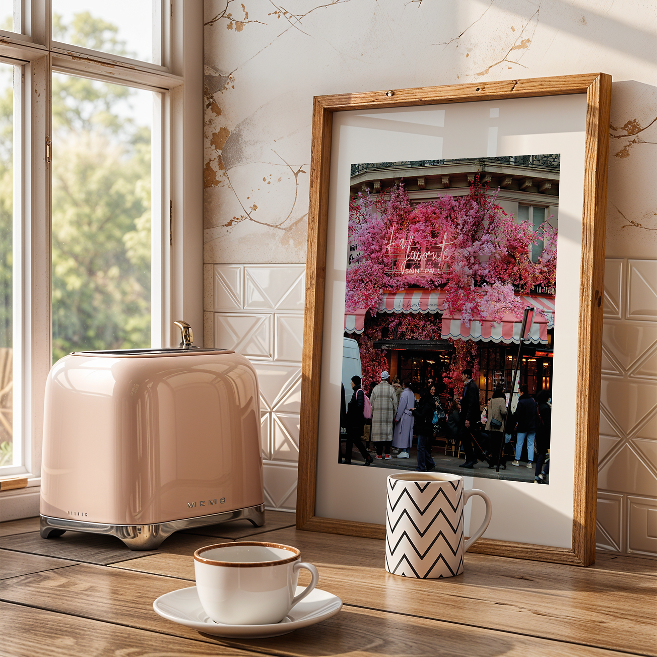 Affiche Un éclat de rose et le coeur s'envole