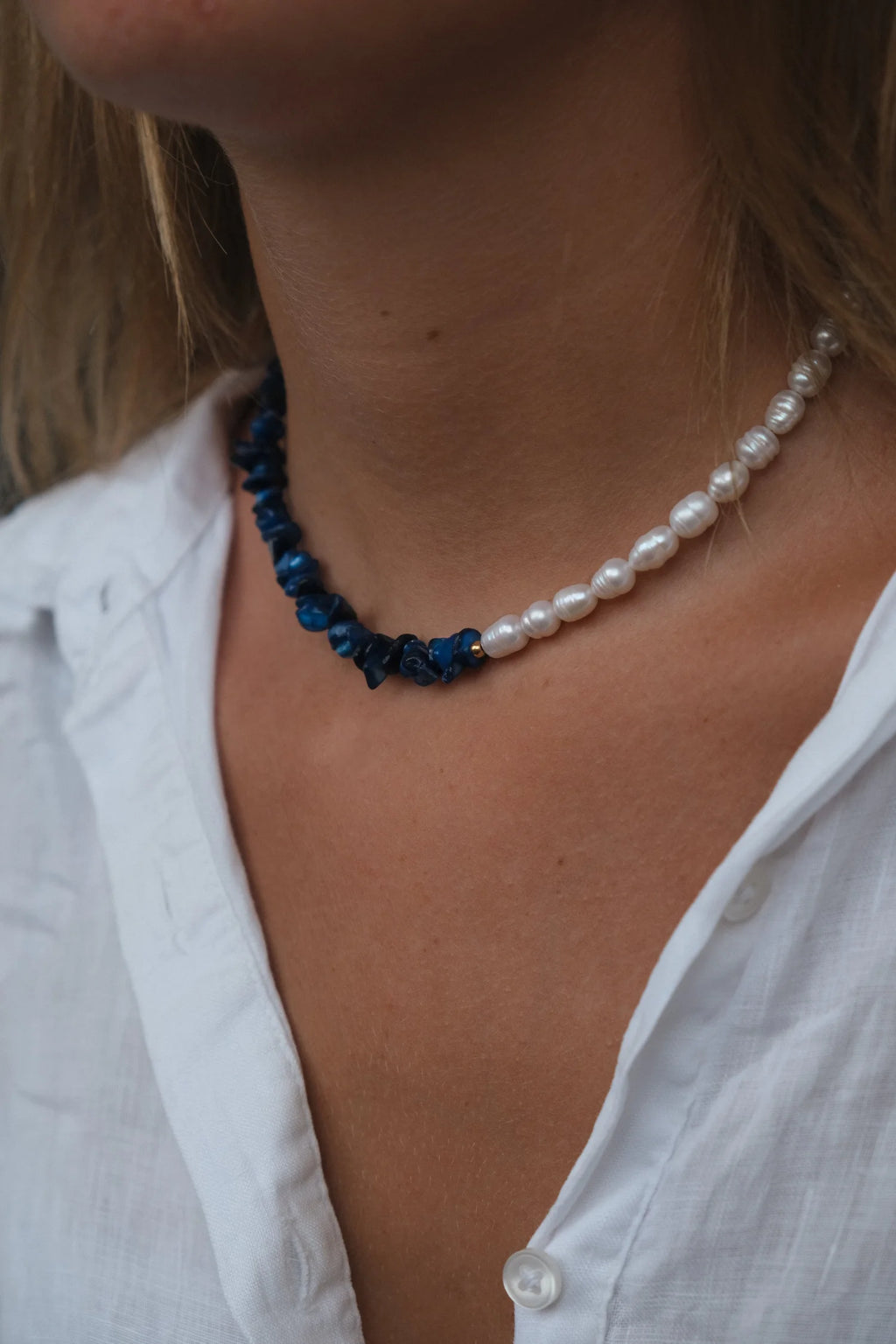 Collier Aïnoa Bleu