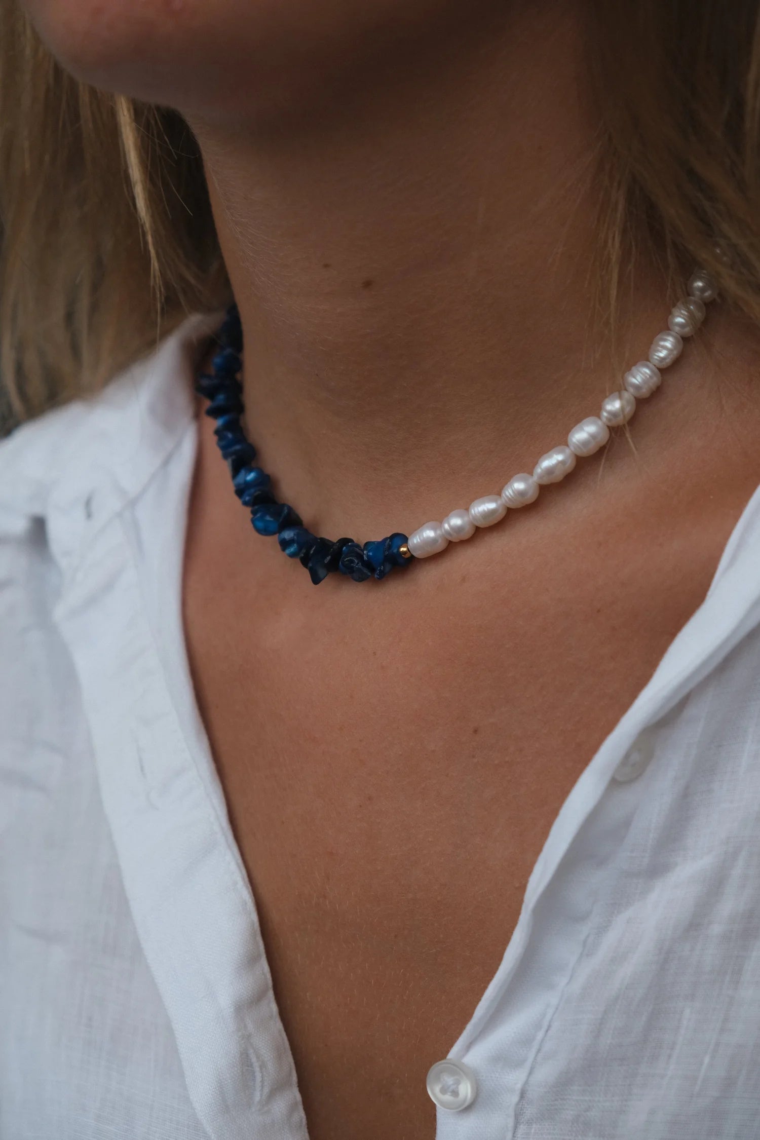 Collier Aïnoa Bleu