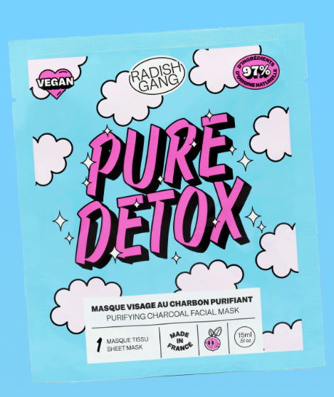 PURE DÉTOX - Masque en tissu charbon purifiant