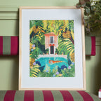 Kit peinture au numéro - Tiger relaxing in my pool