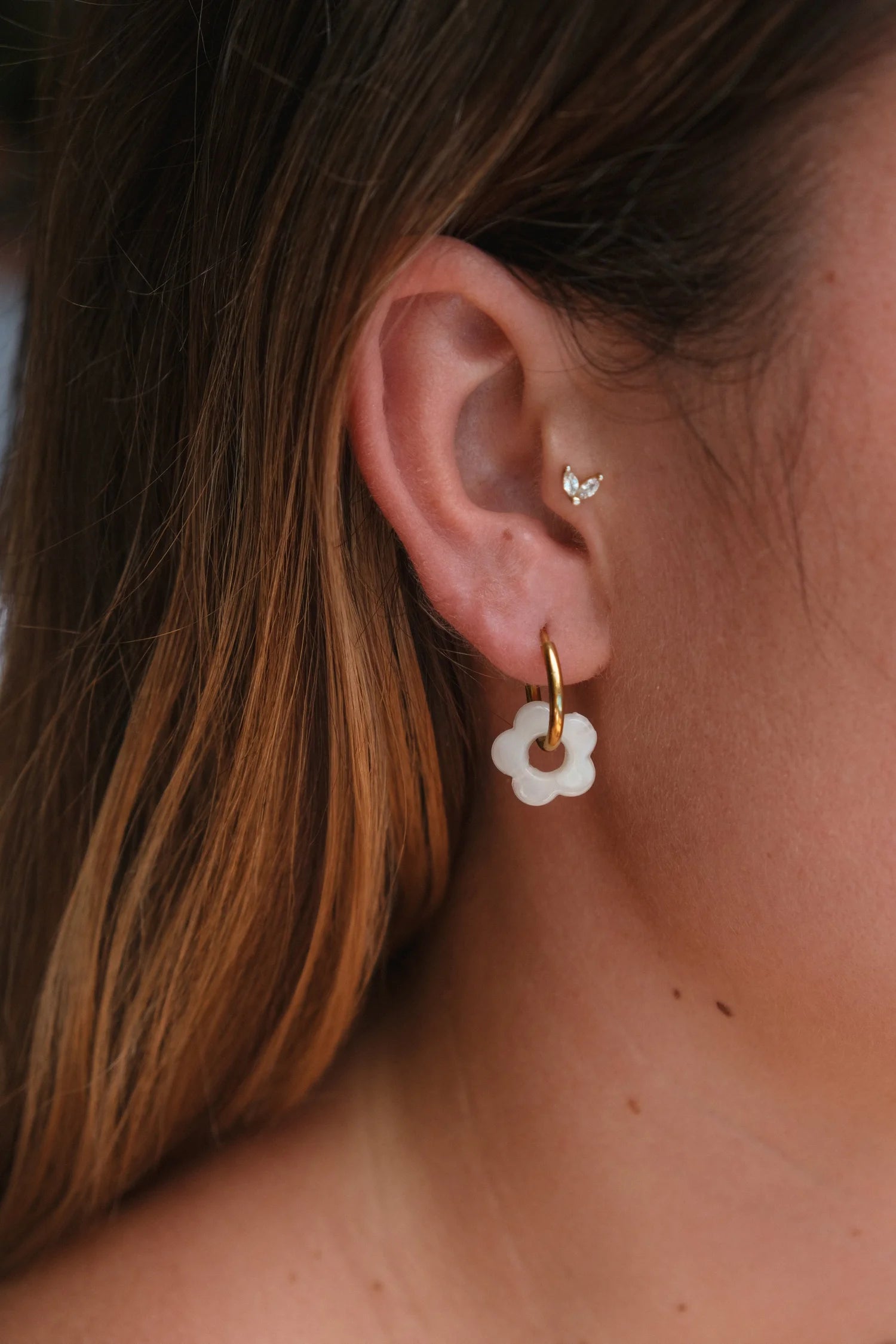 Boucles Nymphéa Blanches
