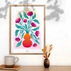 Affiche Arche Vase Orange