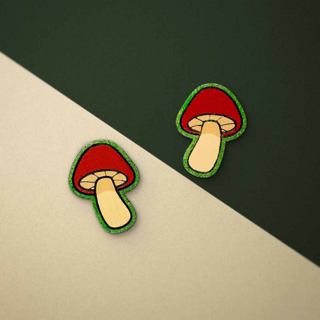 Boucles d'oreilles Champignon Bolet