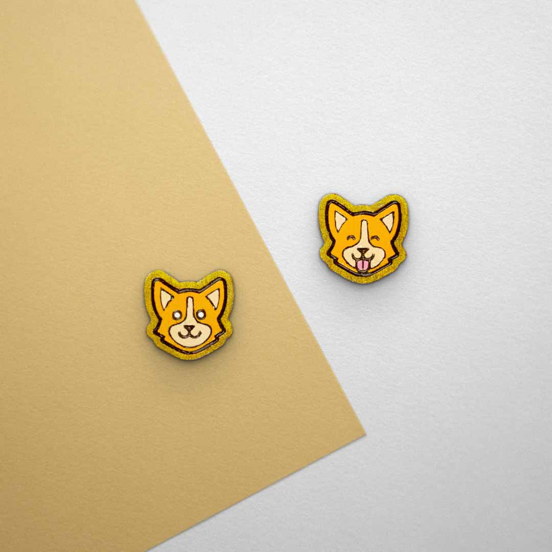 Boucles d'oreilles Corgi