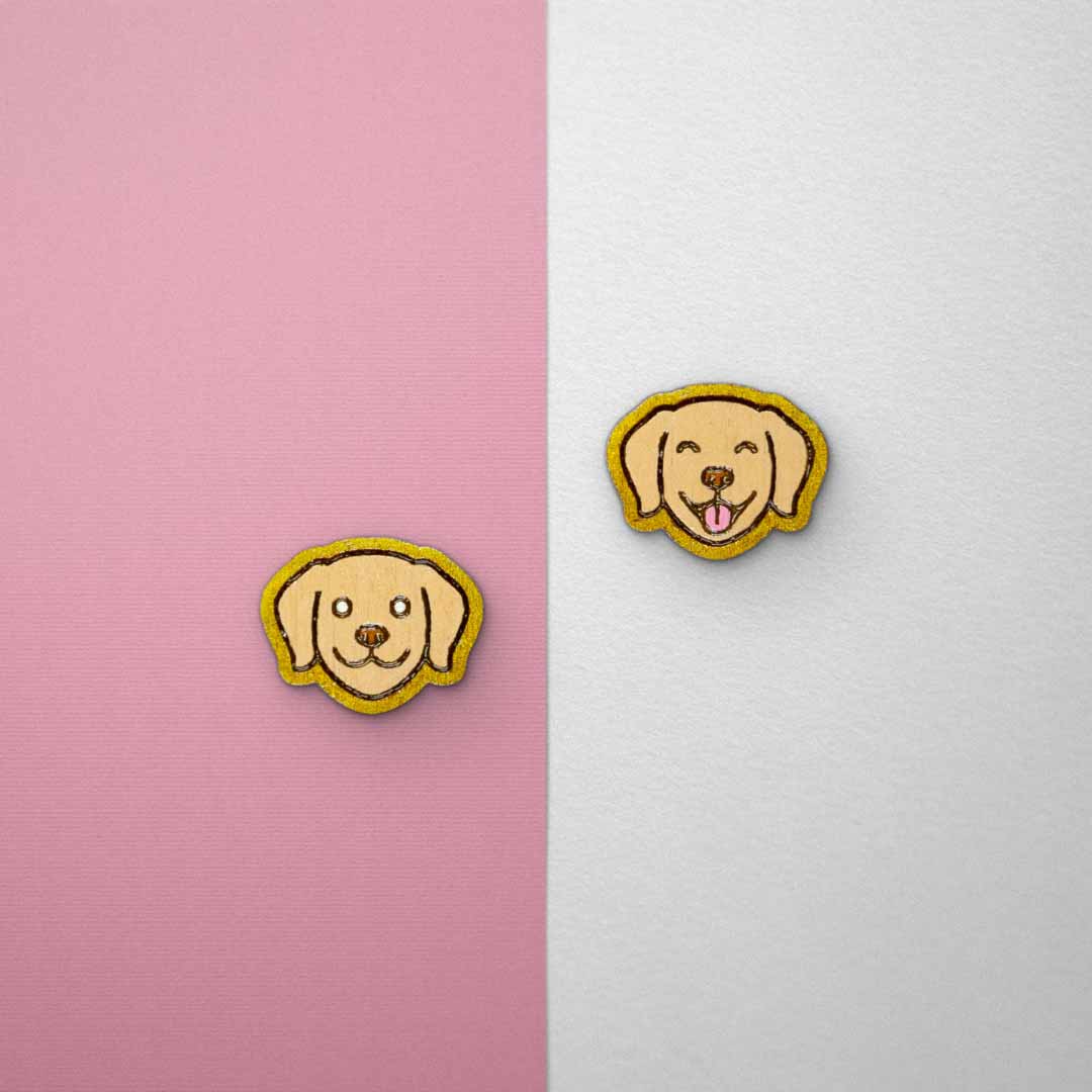 Boucles d'oreilles Labrador