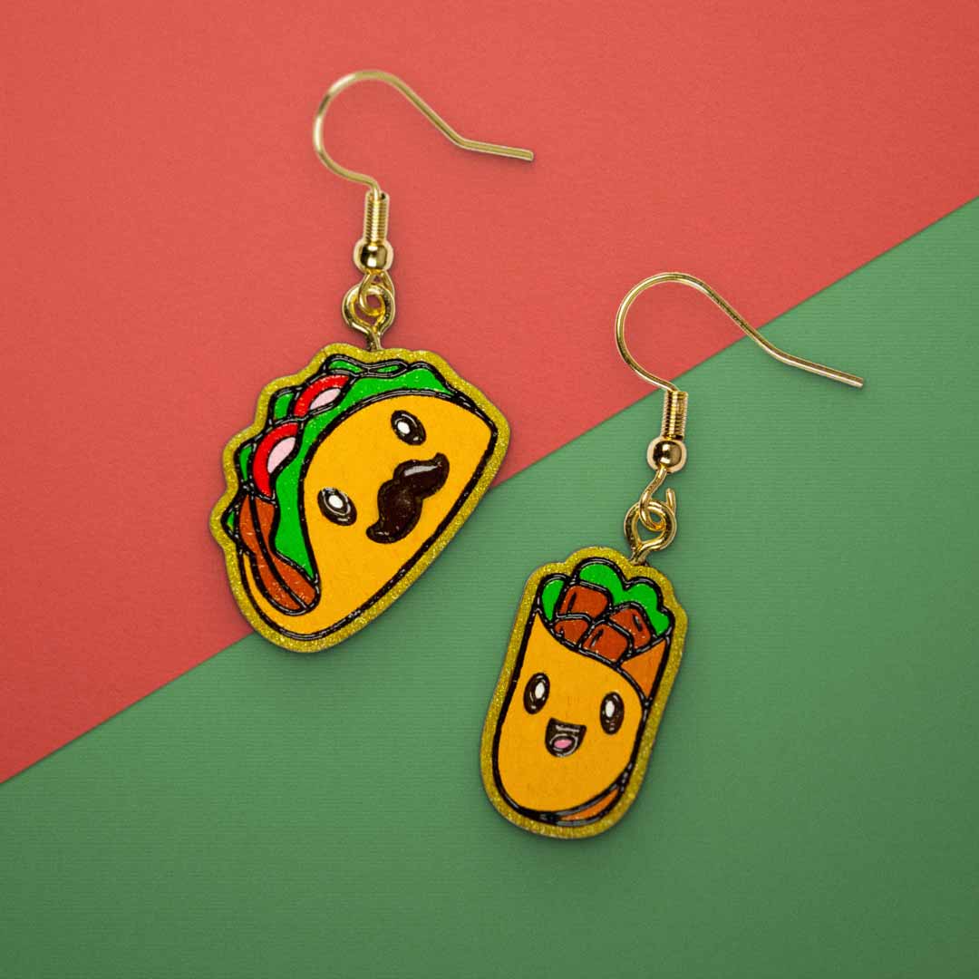 Boucles d'oreilles Tacos et Burritos