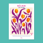 Affiche Bélier - Les Tulipes