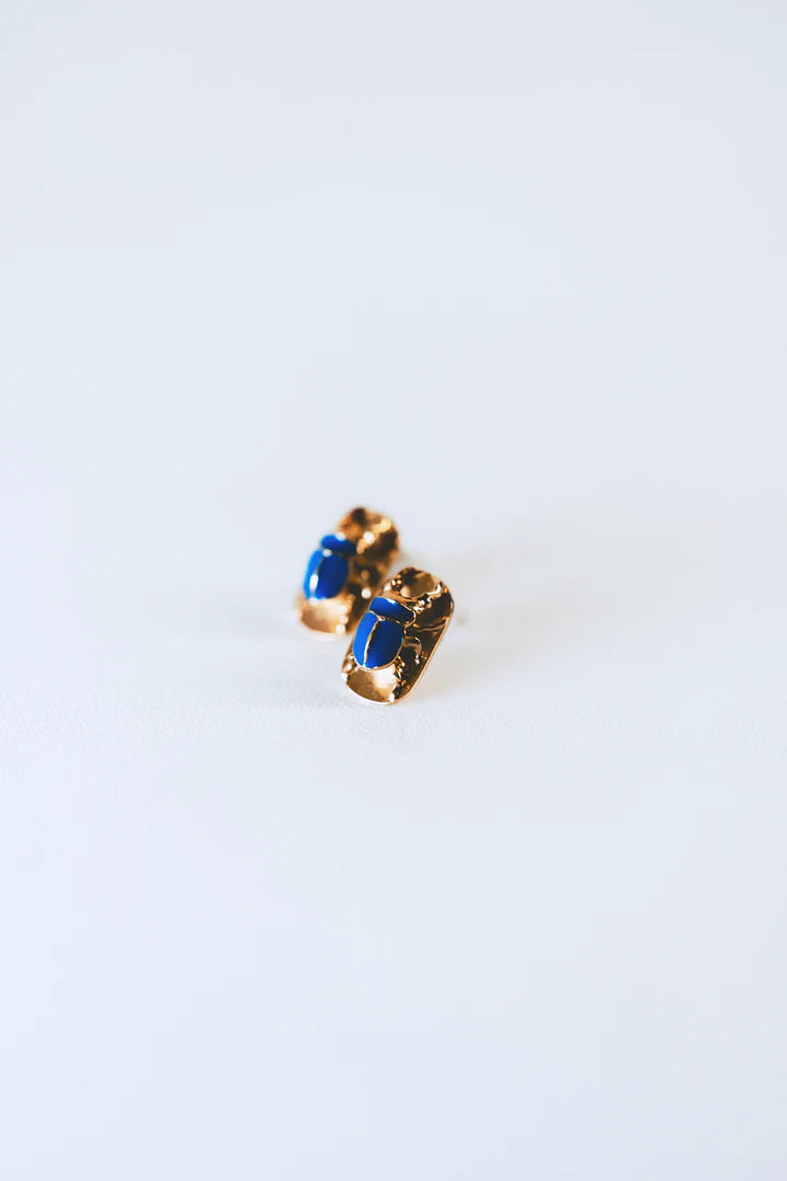 Boucles d'oreilles Scarabée