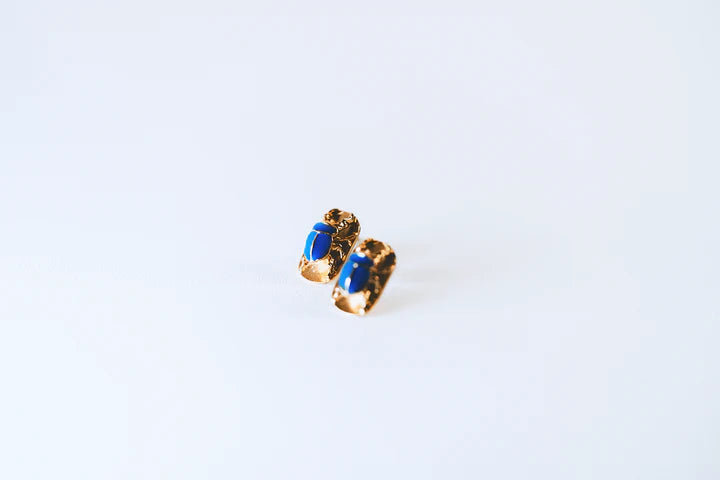 Boucles d'oreilles Scarabée