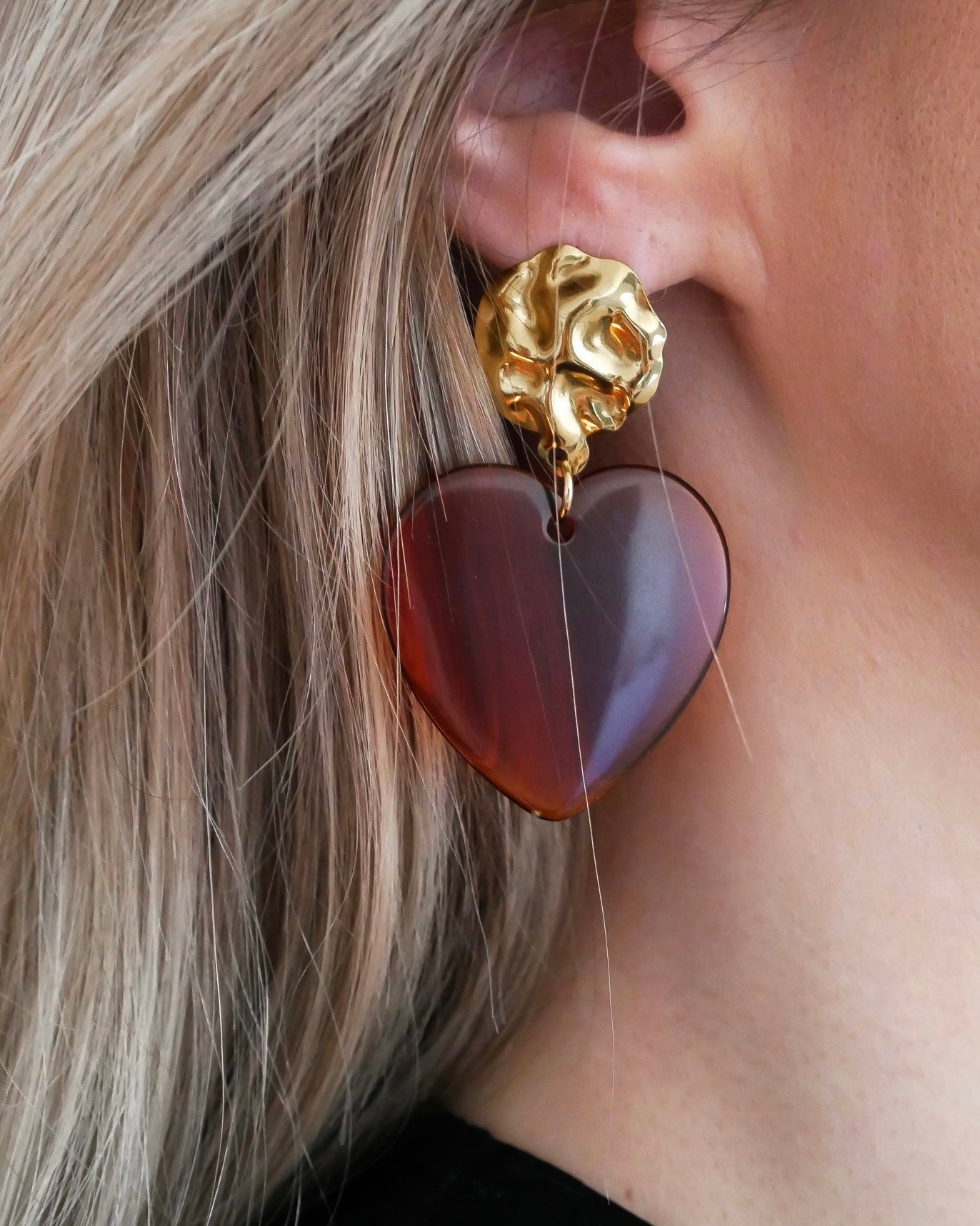 GISÈLE earrings - amber